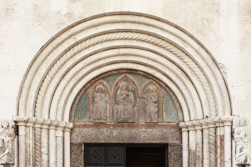 St Anastasia's Cathedral bell tower in Zadar