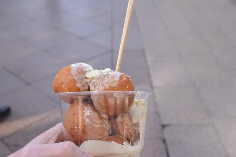 Fritule, small Croatian fried doughnuts