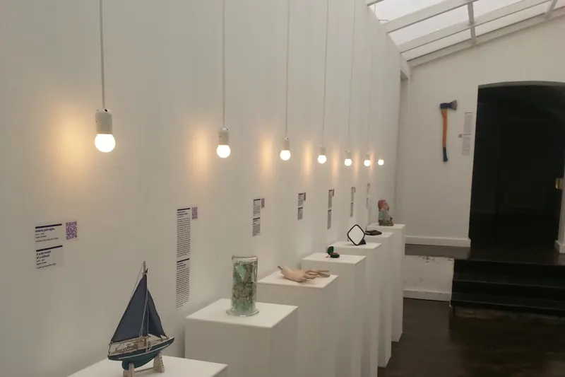 Exhibits at the Museum of Broken Relationships in Zagreb