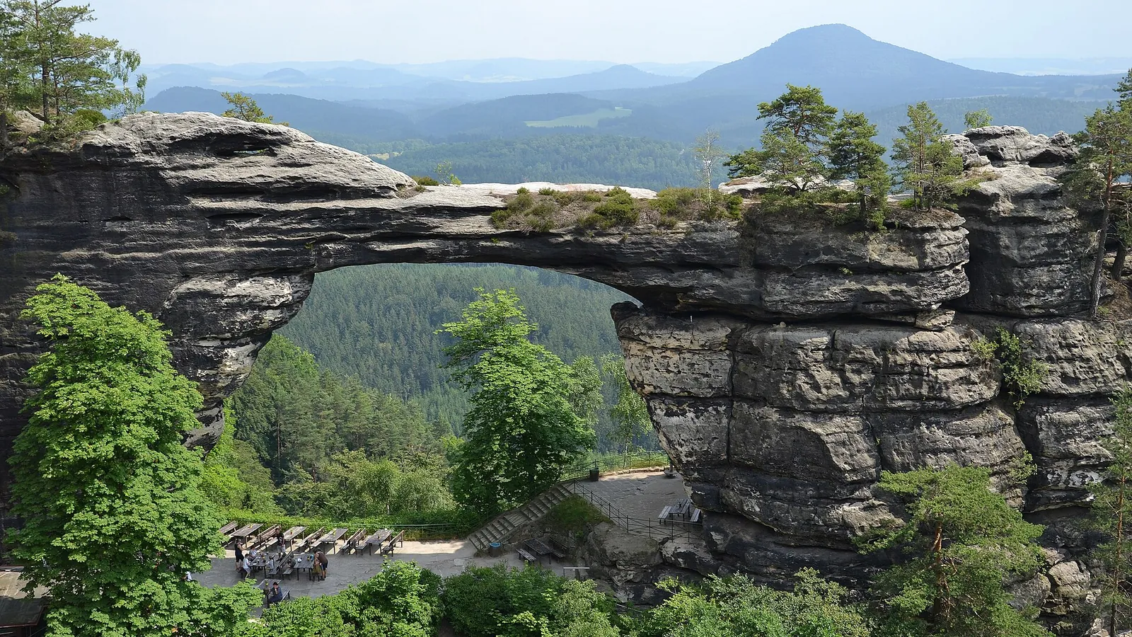 Pravčická Gate, Europe's largest natural sandstone arch, in Bohemian Switzerland