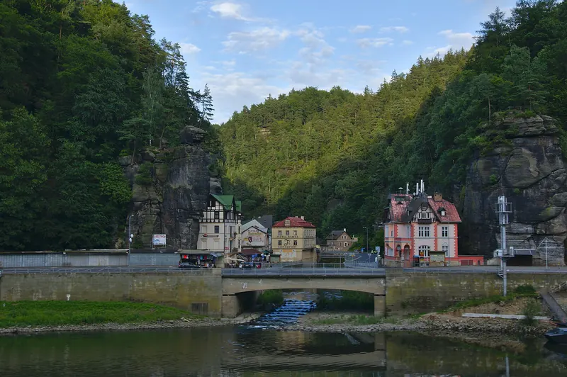 The riverside village of Hřensko