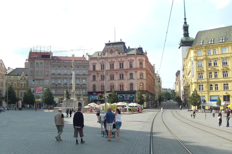 Freedom Square in central Brno
