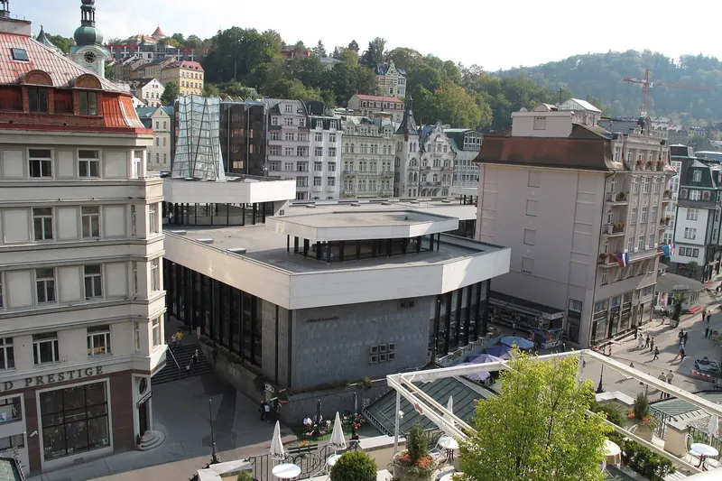 A colonnade in Karlovy Vary