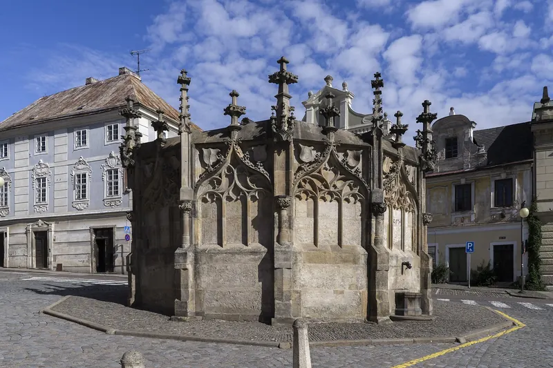 The late-Gothic Stone Fountain in Kutná Hora