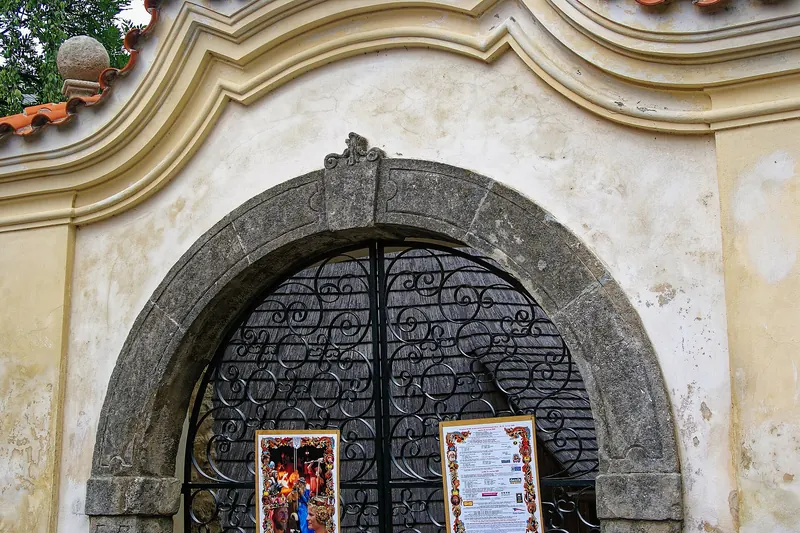 The entrance to the Hrádek Silver Mine Museum