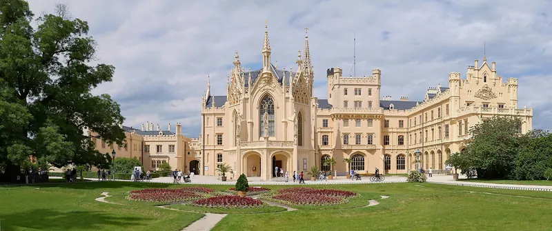 Lednice Chateau in South Moravia