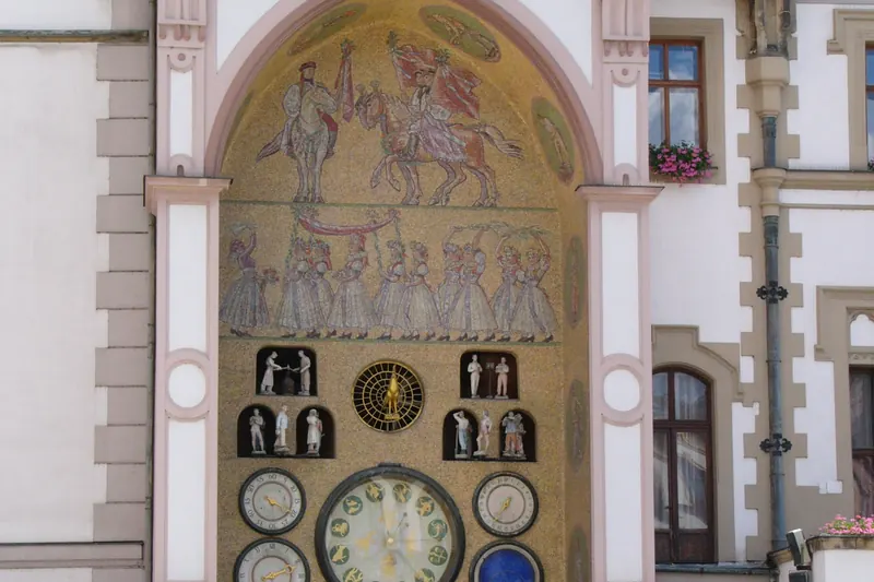 Olomouc's Astronomical Clock with its socialist-realist mosaic