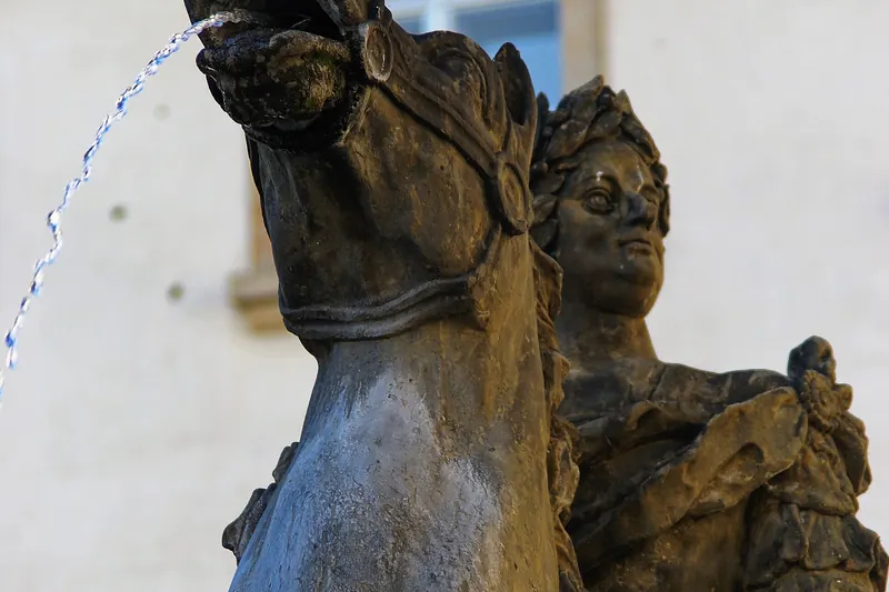 The Caesar Fountain on Olomouc's Upper Square