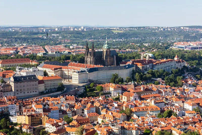 Prague Castle overlooking the city