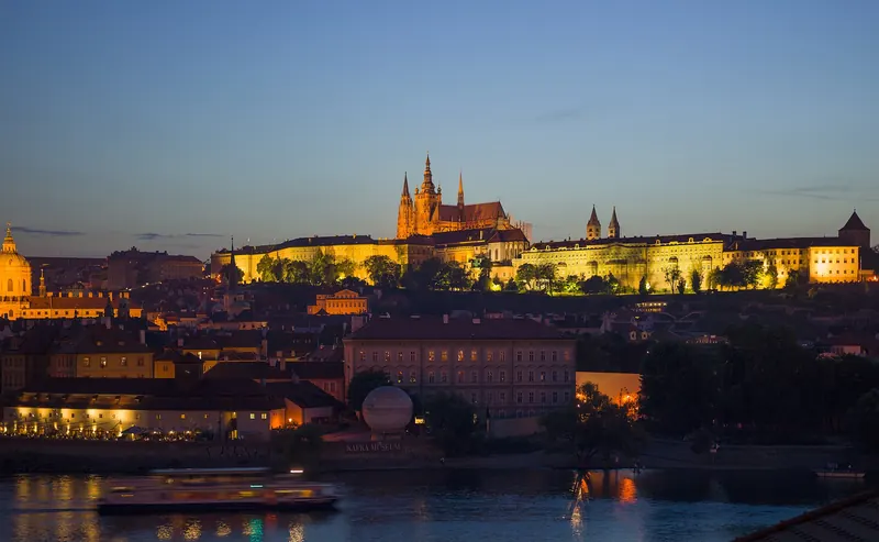 Prague Castle at dusk