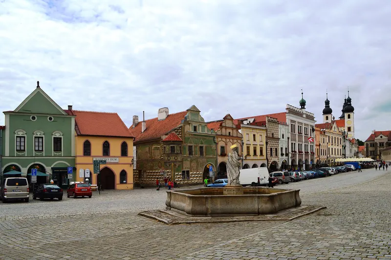 Telč's Renaissance main square