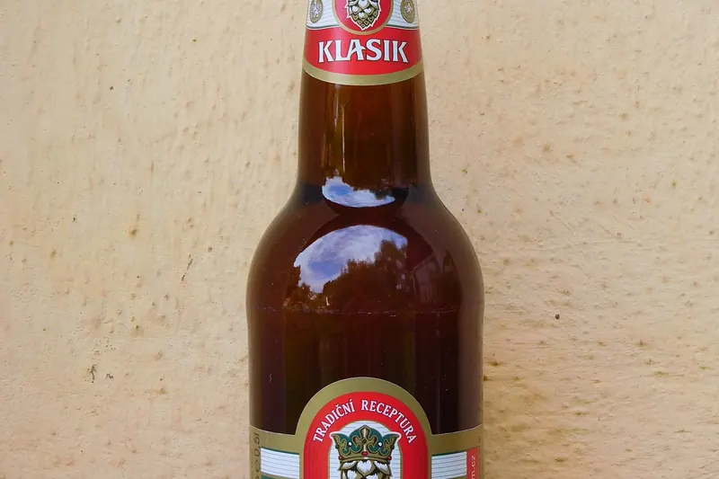 A glass of classic Czech pale lager