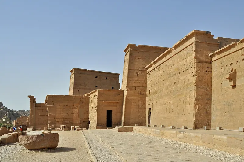 Philae Temple on its island near Aswan