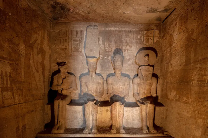 The colossal statues of Abu Simbel