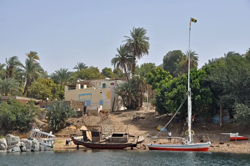 Elephantine Island on the Nile at Aswan