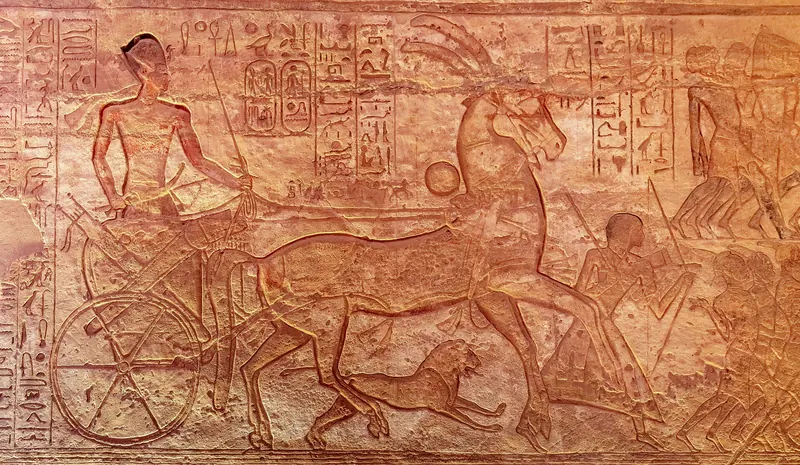 The temples of Abu Simbel at dawn