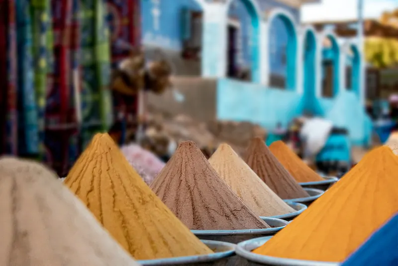 A spice market in a Nubian village near Aswan