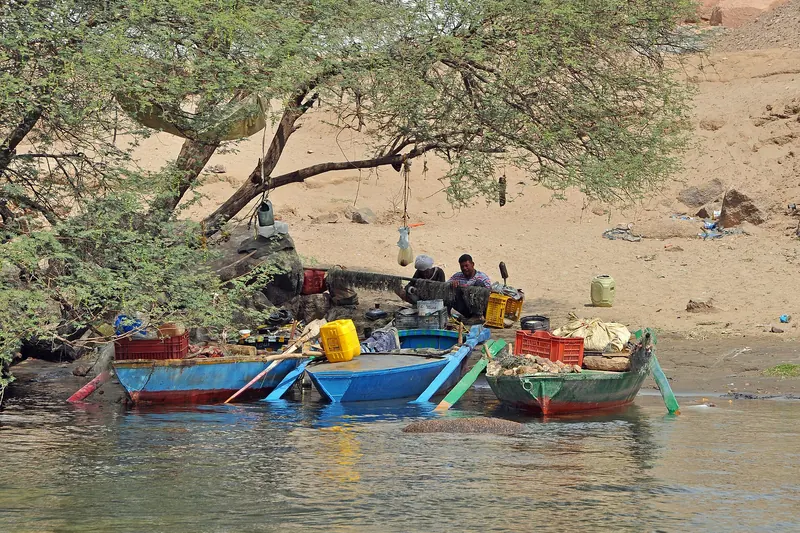 Ancient ruins on Elephantine Island