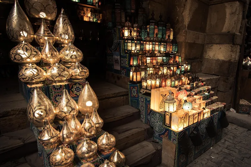 The Khan el-Khalili bazaar in Cairo