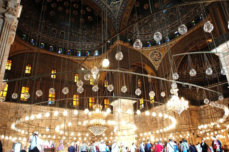 Inside the Mohammed Ali Mosque at the Cairo Citadel
