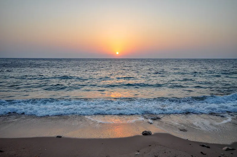 Sunrise over the Gulf of Aqaba at Dahab