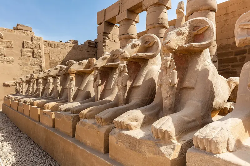 The vast temple complex of Karnak in Luxor
