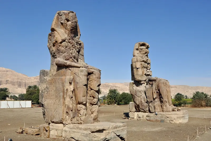 The Colossi of Memnon statues near Luxor