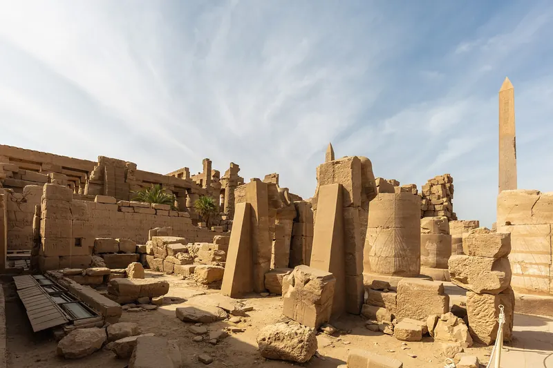 The columns of Karnak Temple