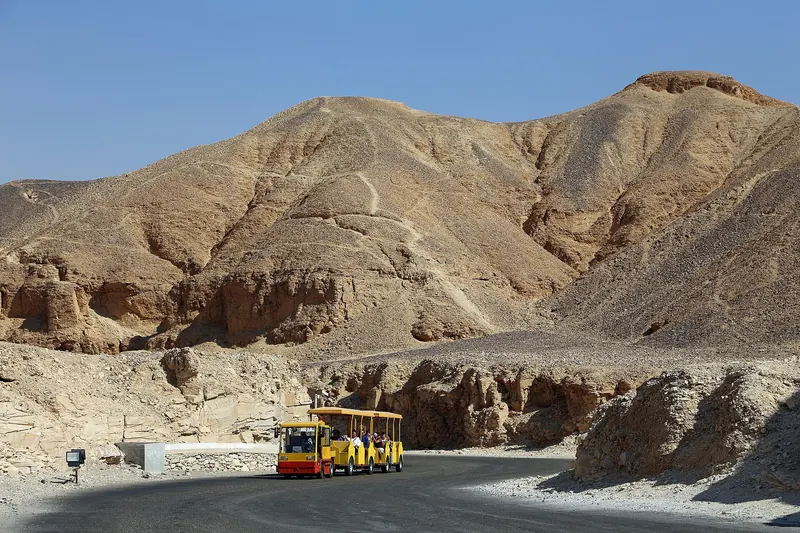 Exploring a tomb in the Valley of the Kings