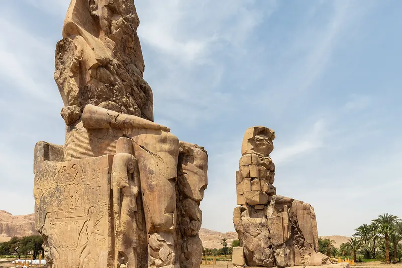 The Colossi of Memnon statues