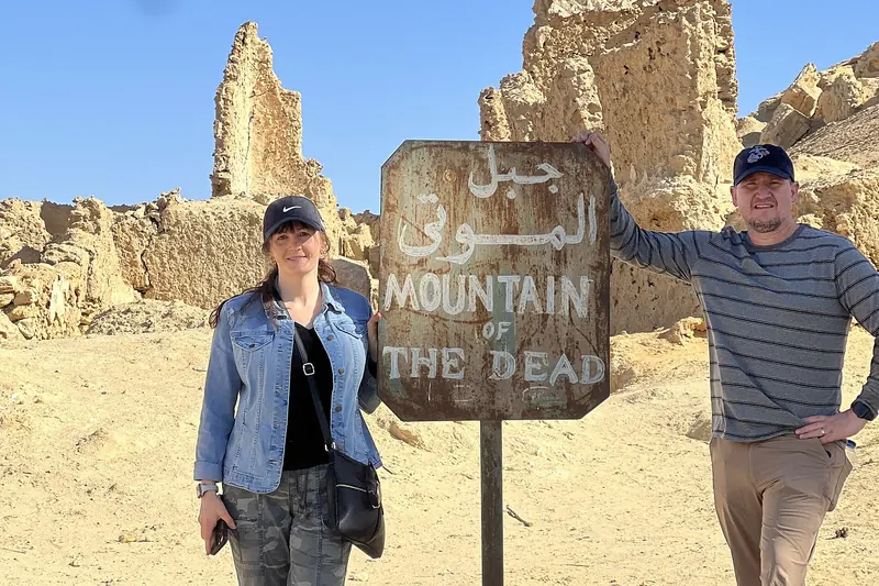 Gebel al-Mawta, the Mountain of the Dead, in Siwa