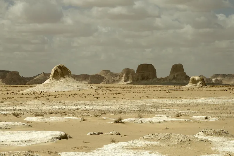 Chalk rock formations in Egypt's White Desert