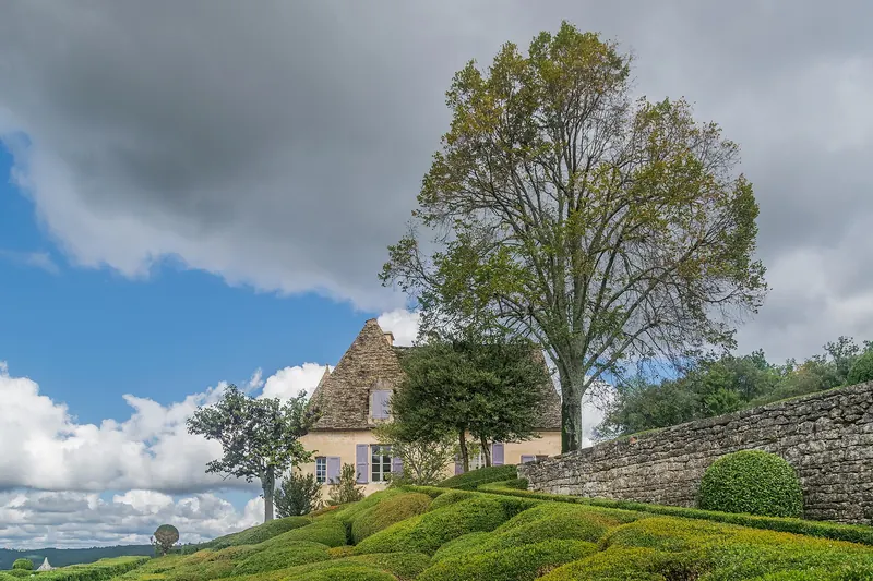 The hand-clipped box hedges of the gardens at Marqueyssac