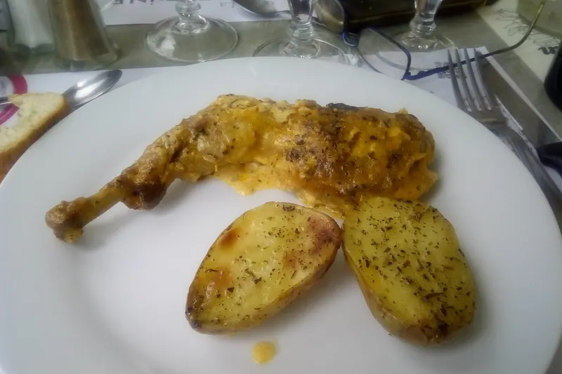 Confit de canard, duck legs cooked slowly in their own fat