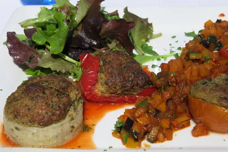 Petits farcis — small vegetables hollowed out and stuffed
