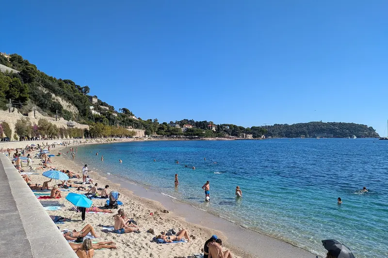 The Plage des Marinières at Villefranche-sur-Mer