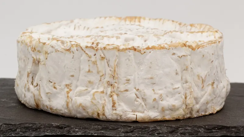 A Camembert de Normandie in its wooden box