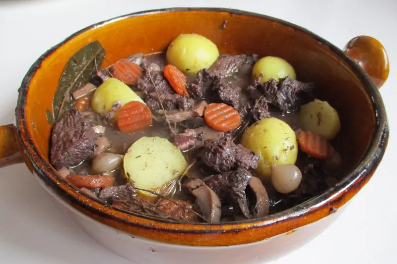 Daube provençale, beef braised slowly in red wine