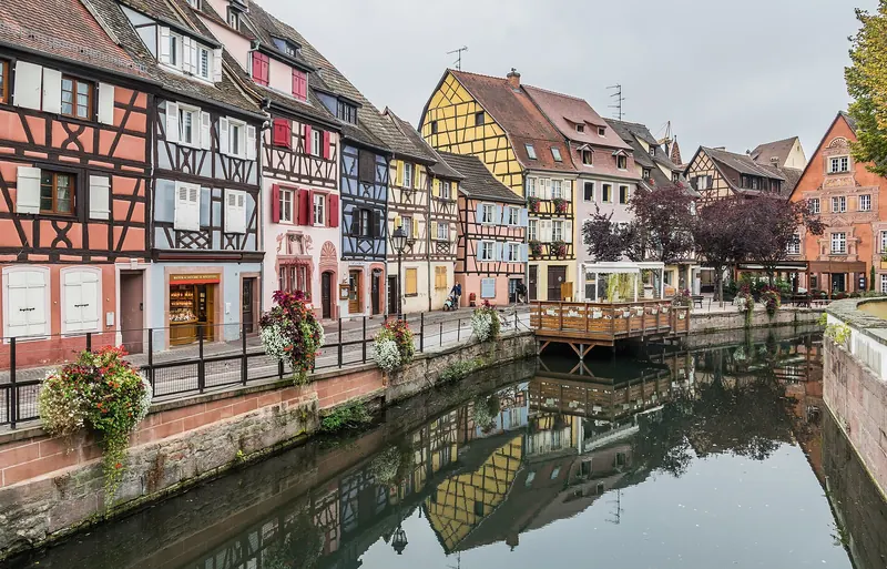 The canal district known as Little Venice in Colmar