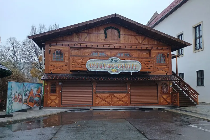 Stalls at a German Christmas market