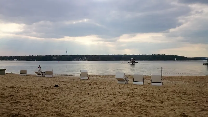 The lakeside beach at Wannsee