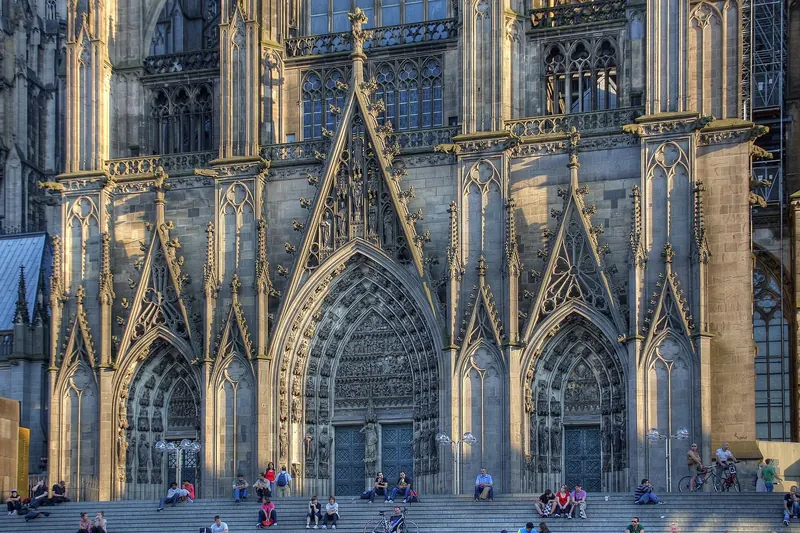 The north entrance of Cologne Cathedral