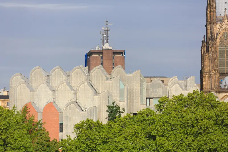 The distinctive rooftops of the Museum Ludwig in Cologne