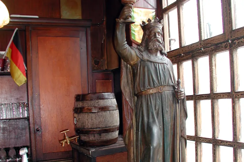 Kölsch beer served from the cask at a traditional Cologne brewery