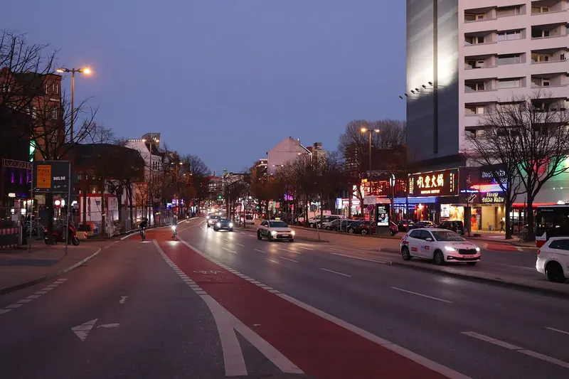 The Reeperbahn, Hamburg's famous entertainment street