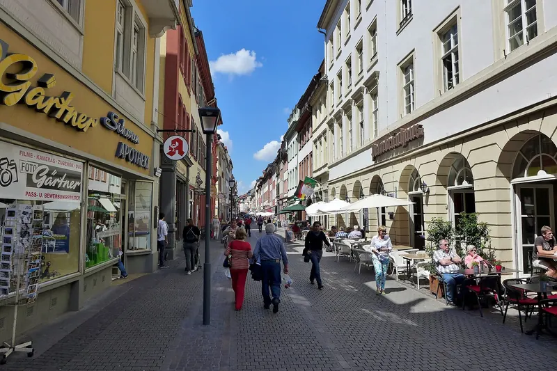 Hauptstraße, Heidelberg's long pedestrian old-town street