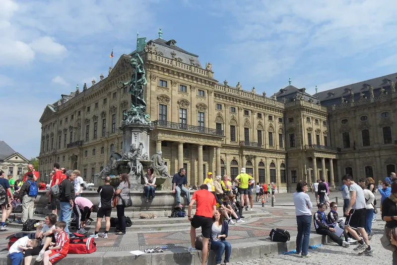 The baroque facade of the Würzburg Residence