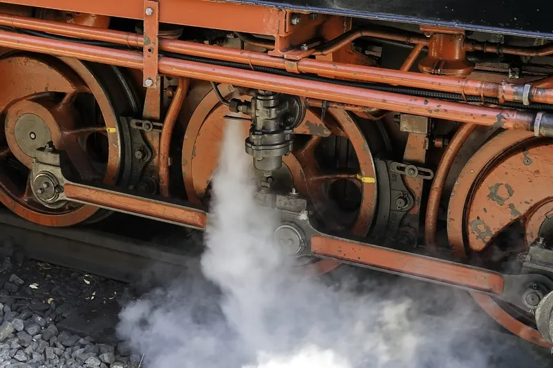 The Rasender Roland narrow-gauge steam train on Rügen