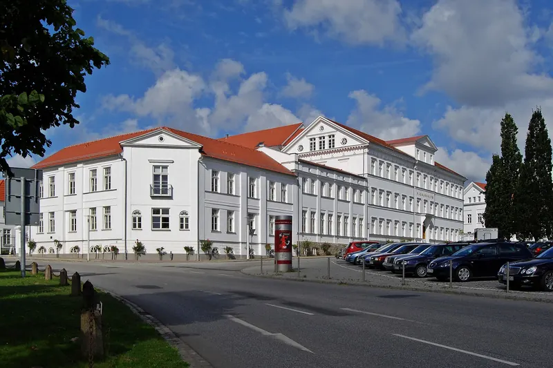A neoclassical building in Putbus, Rügen's planned 19th-century town