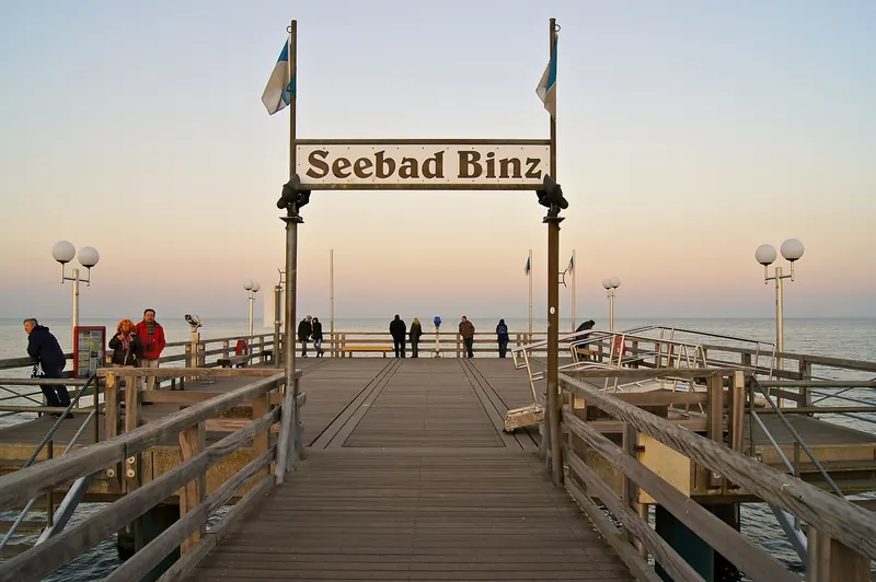 Binz's pier extending into the Baltic Sea